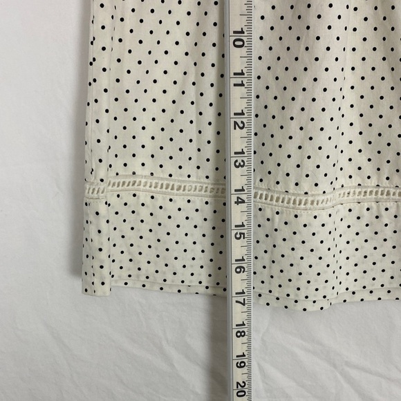 NEW Attitude Polka Dot Mini Skirt in Cream and Black XS - Picture 7 of 12